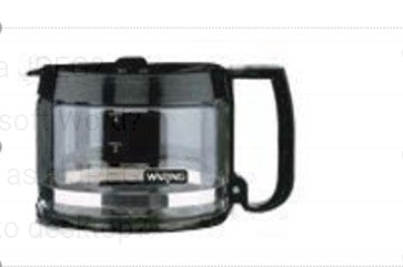Glass Decanter Black Handle & Lid