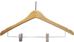 Hanger Skirt w/ clips Natural Varnish- Ball Top Hook