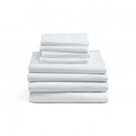T-250 Bed Sheet White King Fitted 78x80x14 Reliance Mill