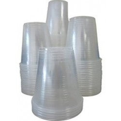 Plastic cup Sleeved Un-wrapped, 9oz.