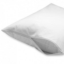 T-180 King White Pillow Protectors Zipper