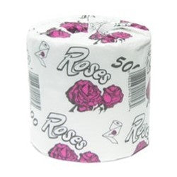 Toilet Tissue Rose 2 Ply 4.5"x3.5"